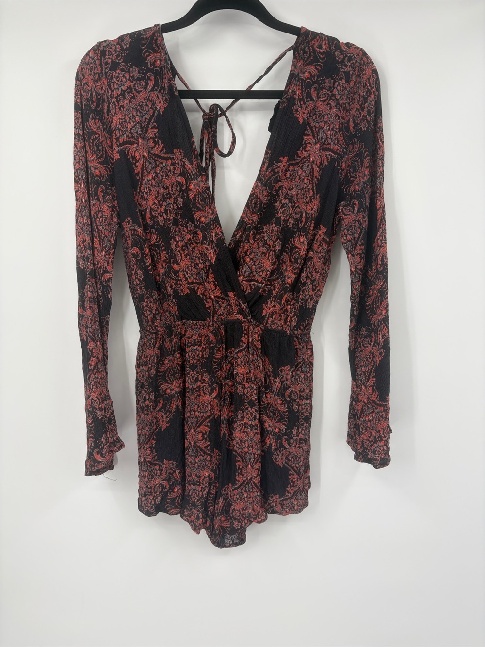 Audrey 3+1 Boho Long Sleeve Romper Size Large